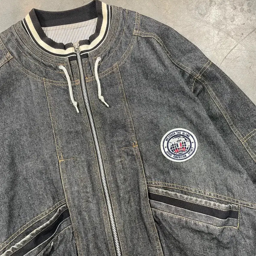 [BUNJANG] McGregor Denim Blouson Jacket / 맥그리거 데님 블루종 자켓