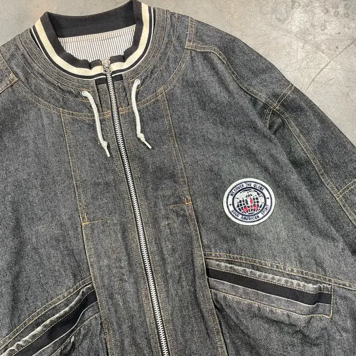 [BUNJANG] McGregor Denim Blouson Jacket / 맥그리거 데님 블루종 자켓