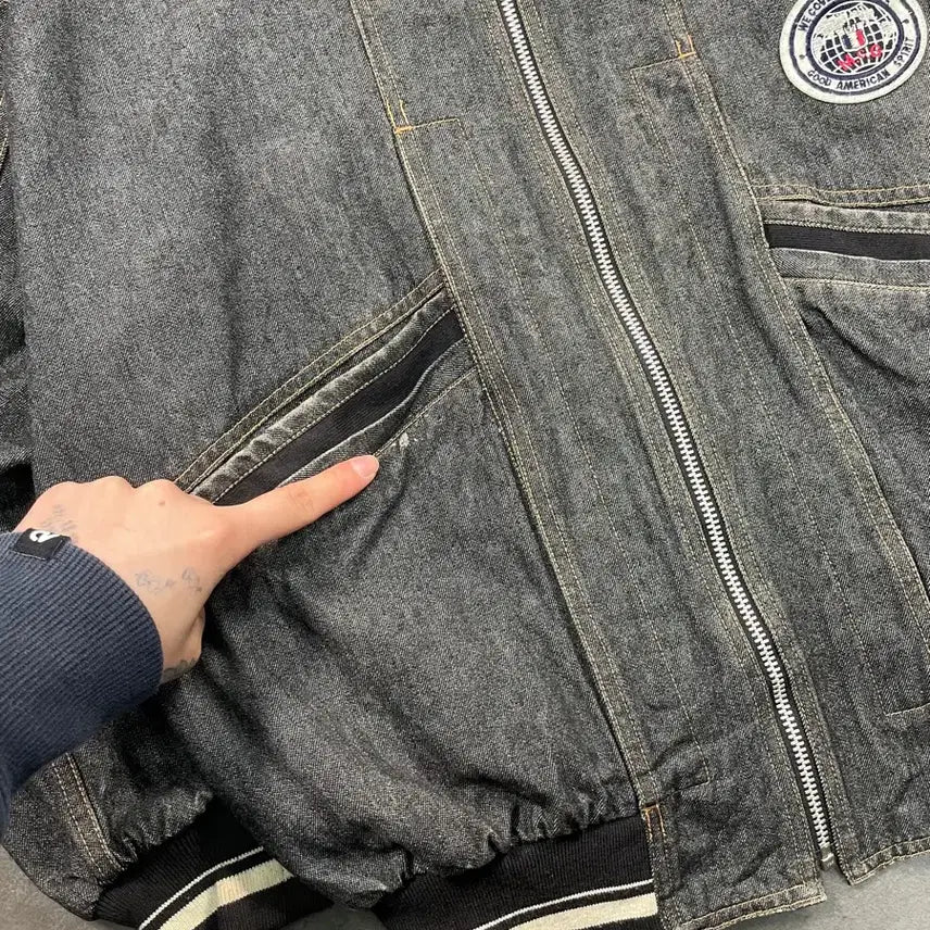 [BUNJANG] McGregor Denim Blouson Jacket / 맥그리거 데님 블루종 자켓