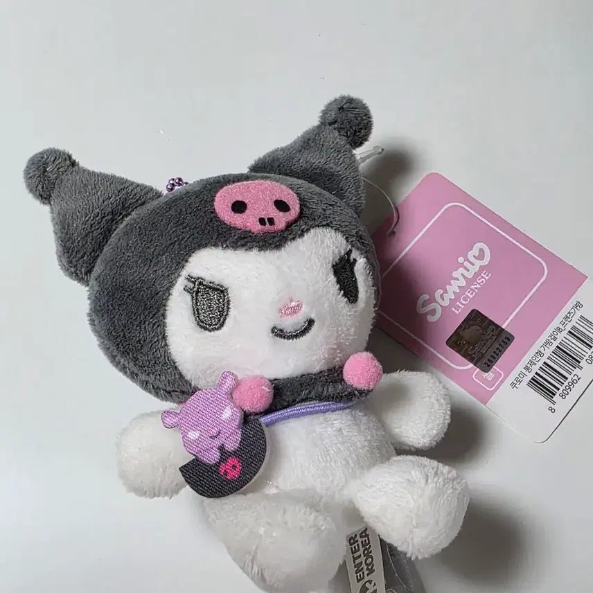 [BUNJANG] Sanrio Kuromi Friends Bag Charm / 산리오 쿠로미 봉제인형키링_프렌즈가방 키링