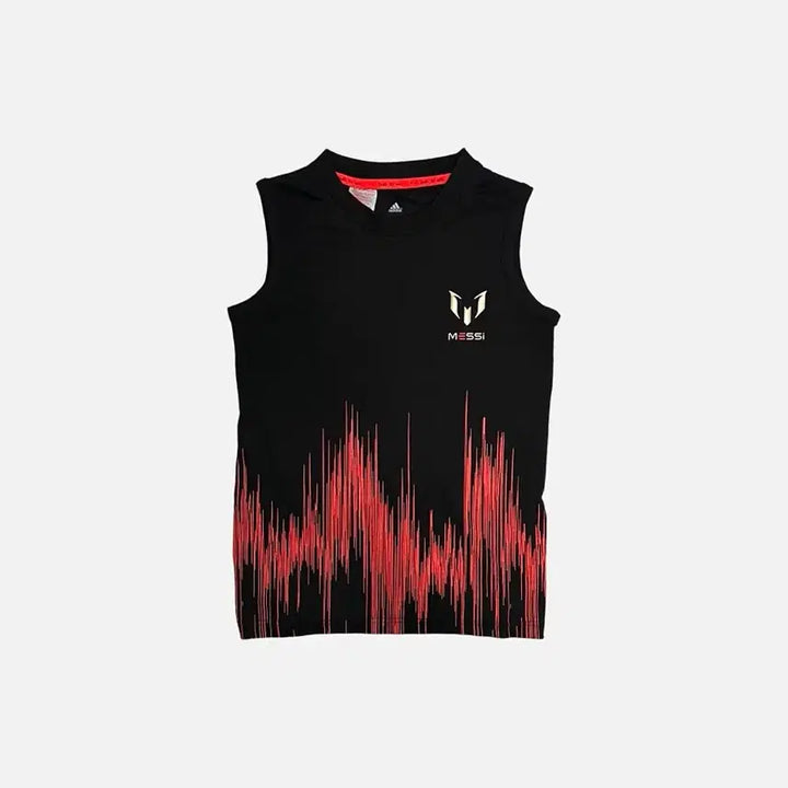 [BUNJANG] Adidas Messi Sleeveless Performance T-Shirt for Kids/Juniors / 아디다스 메시 messi 민소매 기능성 티 키즈 주니어 농구나시