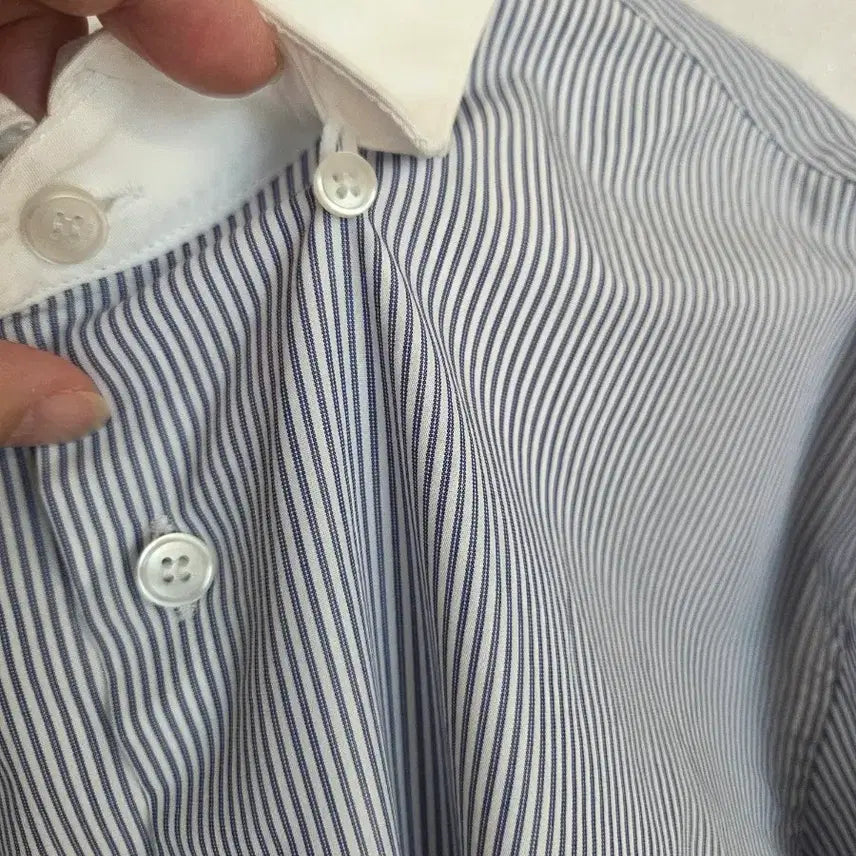 [BUNJANG] Long Striped Shirt / 롱 스트라이프셔츠