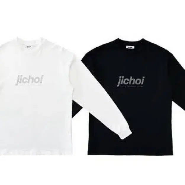 [BUNJANG] JICHIOI Logo Long Sleeve T-Shirt Black / 지초이로고롱슬리브새상품(블랙)
