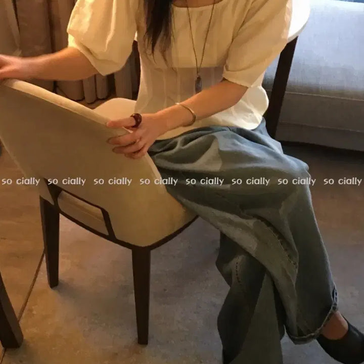 [BUNJANG] Basket Reve Blouse / 바스켓 레브블라우스