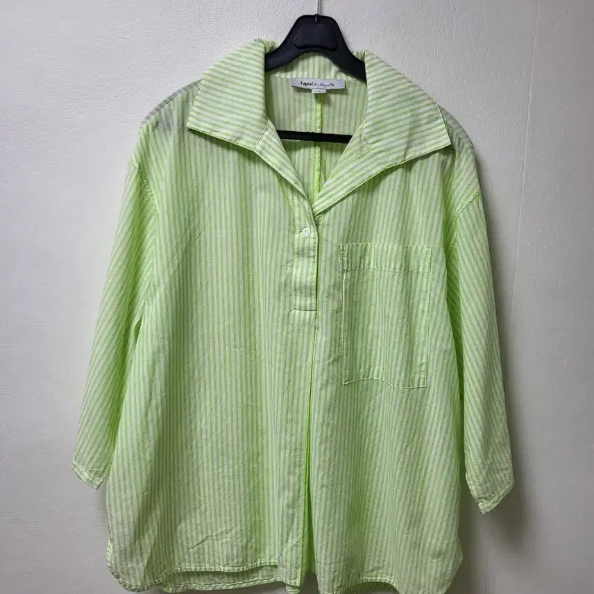 [BUNJANG] La Fiaf Striped Shirt Blouse (Size 66) / 라삐아프 셔츠 블라우스 66