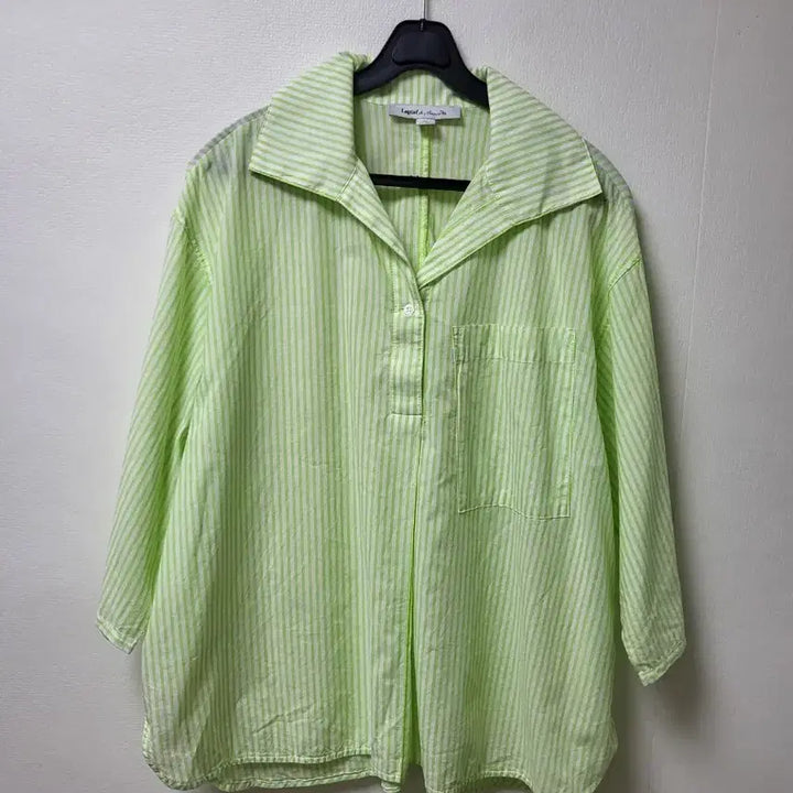 [BUNJANG] La Fiaf Striped Shirt Blouse (Size 66) / 라삐아프 셔츠 블라우스 66