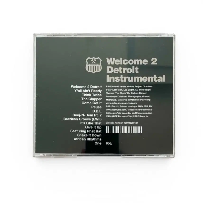 [BUNJANG] J Dilla Welcome 2 Detroit Instrumental CD / J dilla - Welcome 2 Detroit Inst CD