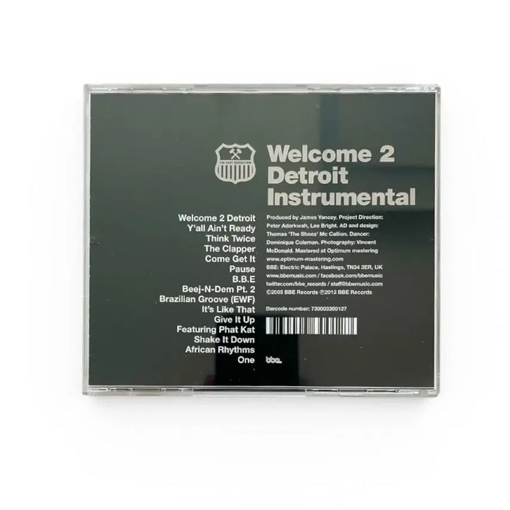 [BUNJANG] J Dilla Welcome 2 Detroit Instrumental CD / J dilla - Welcome 2 Detroit Inst CD