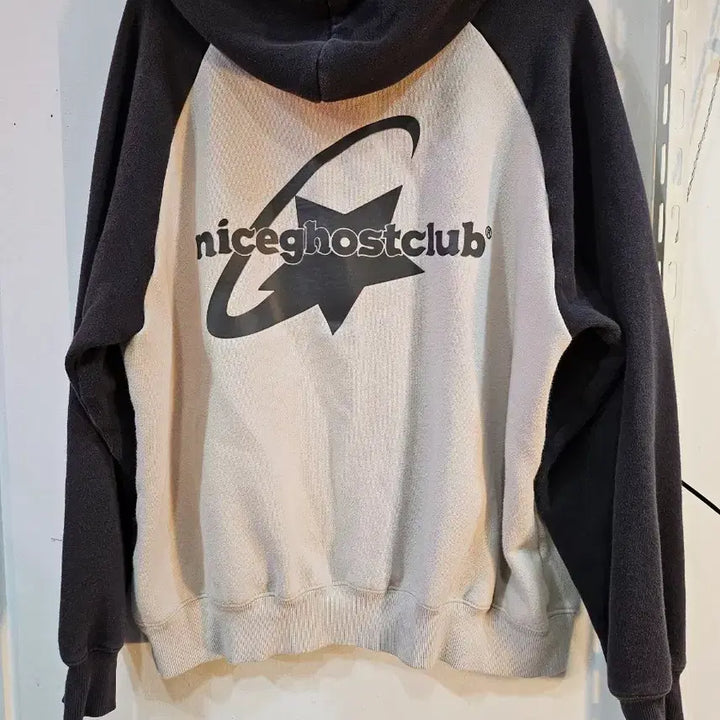 [BUNJANG] Nice Ghost Club Color Block Hoodie / <만원빈티지>나이스오스트클럽 배색 후드티