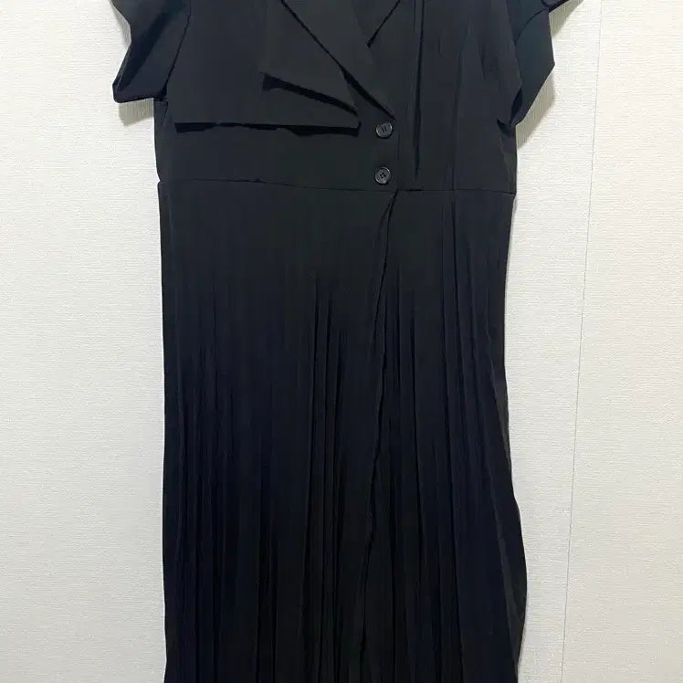 [BUNJANG] Nymph Pleats Wrap Dress / 님프 플리츠 랩 원피스