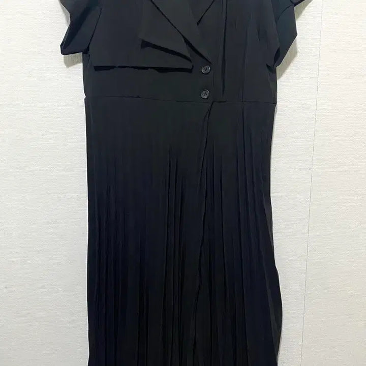 [BUNJANG] Nymph Pleats Wrap Dress / 님프 플리츠 랩 원피스