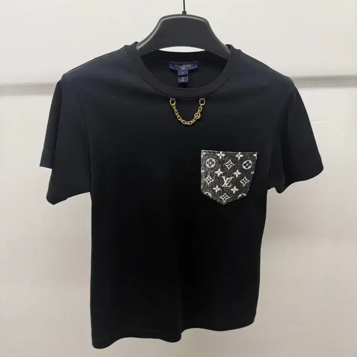 [BUNJANG] Louis Vuitton Denim Pocket Short Sleeve T-Shirt Size S / 루이비통 데님 포켓 반팔 S