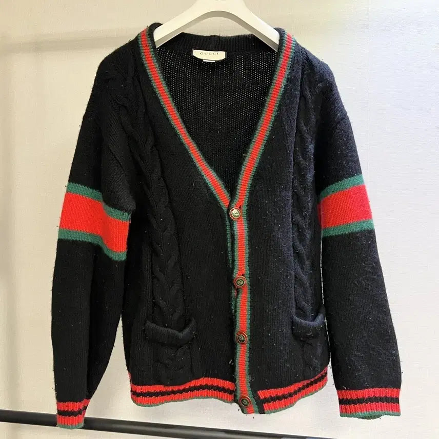[BUNJANG] Gucci Oversized Cable Knit Cardigan / [S급/정품] 구찌 오버사이즈 케이블 니트 가디건