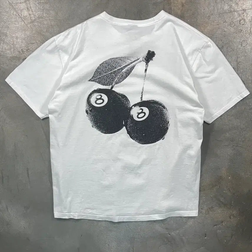 [BUNJANG] Stussy Eight Ball Cherries T-Shirt / 스투시 에잇볼 체리스 반팔 티셔츠