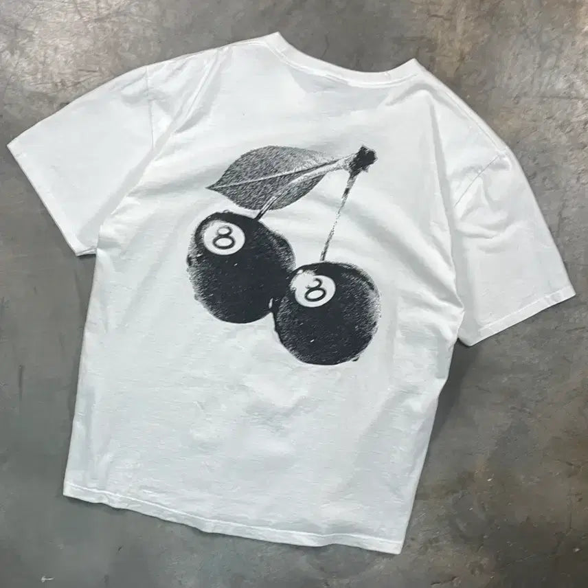 [BUNJANG] Stussy Eight Ball Cherries T-Shirt / 스투시 에잇볼 체리스 반팔 티셔츠