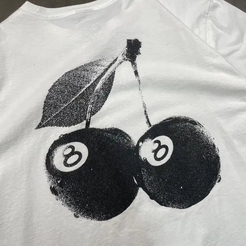 [BUNJANG] Stussy Eight Ball Cherries T-Shirt / 스투시 에잇볼 체리스 반팔 티셔츠