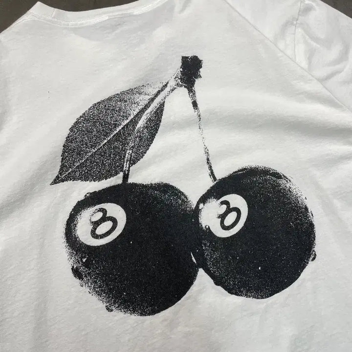 [BUNJANG] Stussy Eight Ball Cherries T-Shirt / 스투시 에잇볼 체리스 반팔 티셔츠