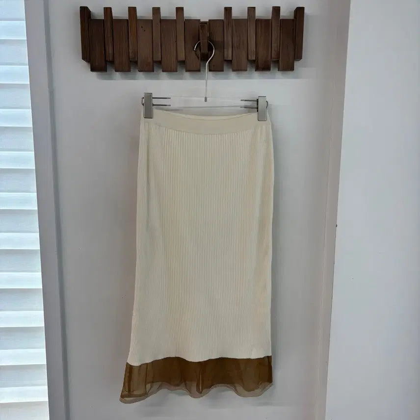 [BUNJANG] Time Banded Knitted Long Skirt / 타임 밴딩 니티드 롱 스커트