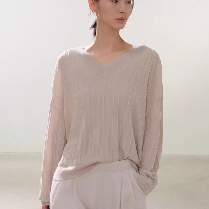 [BUNJANG] sie Della Textured Loose Knit Primrose / 시에 sie 델라 텍스처드 루즈 니트 프림로즈