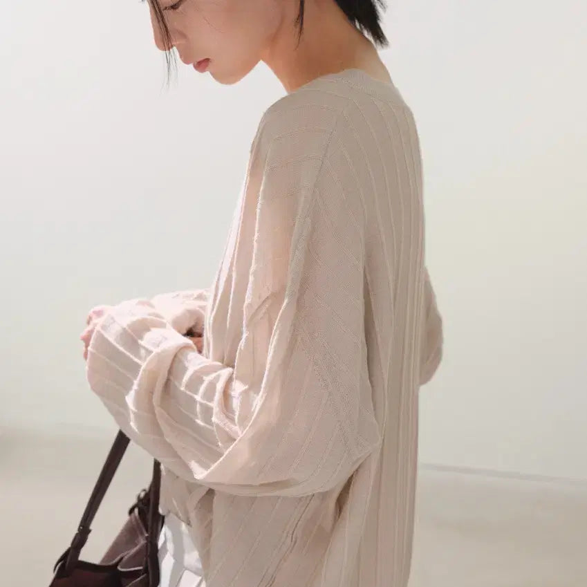 [BUNJANG] sie Della Textured Loose Knit Primrose / 시에 sie 델라 텍스처드 루즈 니트 프림로즈