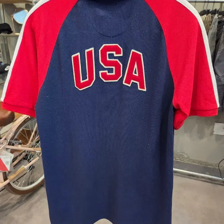 [BUNJANG] Polo Ralph Lauren Team USA Olympic Collection Tokyo Olympics Raglan Collar T-Shirt / 폴로카라티 팀USA 올림픽 컬렉션(도쿄올림픽)