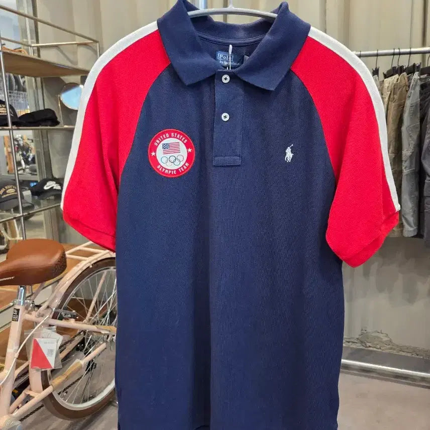 [BUNJANG] Polo Ralph Lauren Team USA Olympic Collection Tokyo Olympics Raglan Collar T-Shirt / 폴로카라티 팀USA 올림픽 컬렉션(도쿄올림픽)