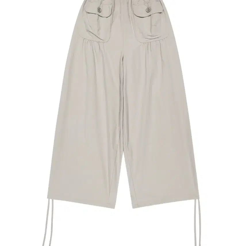 [BUNJANG] KOSEIO Shirring Tobi Pants Ash Pink / 코이세이오 SHIRRING TOBI PANTS ASH PINK 1