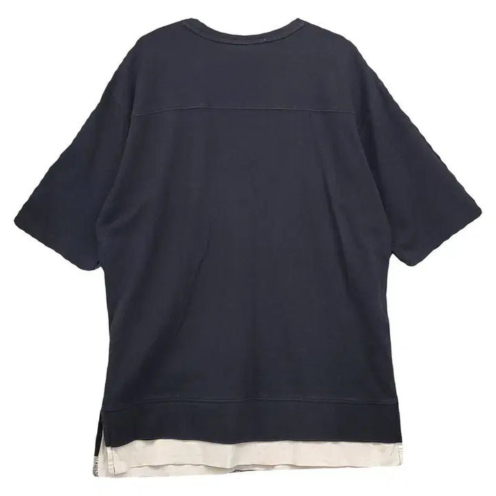 [BUNJANG] Whoohoo Navy Logo Short Sleeve T-Shirt M / 후아유 네이비 로고 반팔티 M