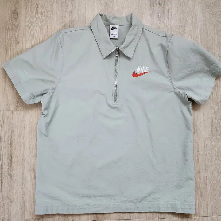 [BUNJANG] Nike Half-Zip Short Sleeve T-Shirt (L) / 나이키 하프집업 반팔(L)