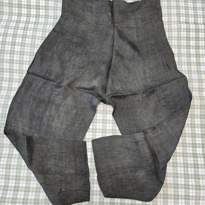 [BUNJANG] Ramie Traditional Pants Khaki / 66ㅡ모시 카키색 전통바지ㅡ허리선 부터기장ㅡ102