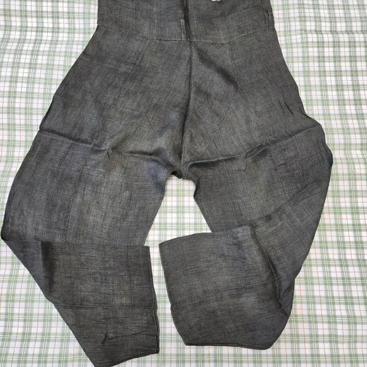 [BUNJANG] Ramie Traditional Pants Khaki / 66ㅡ모시 카키색 전통바지ㅡ허리선 부터기장ㅡ102