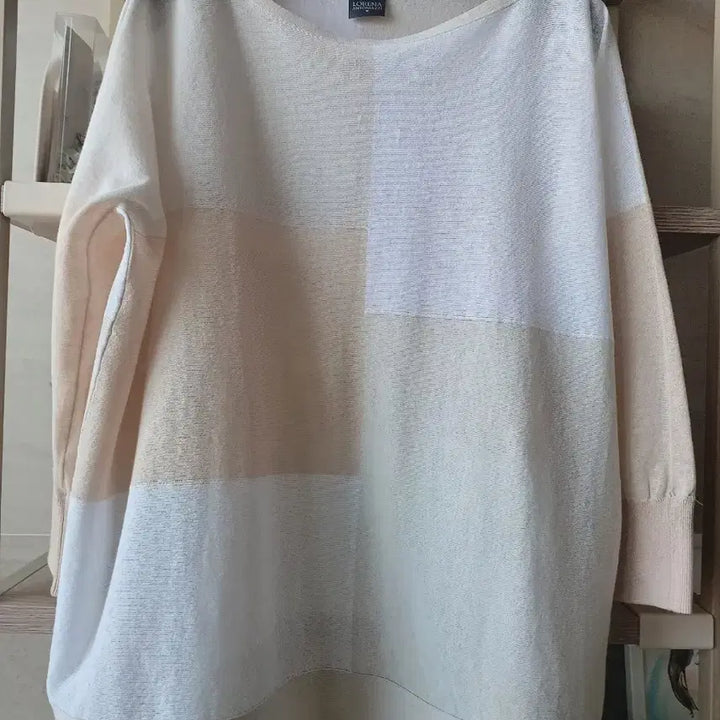 [BUNJANG] Lorena Antoniazzi Colorblock Knit Made in Italy / 로레나안토니아찌 배색 니트 이태리제품