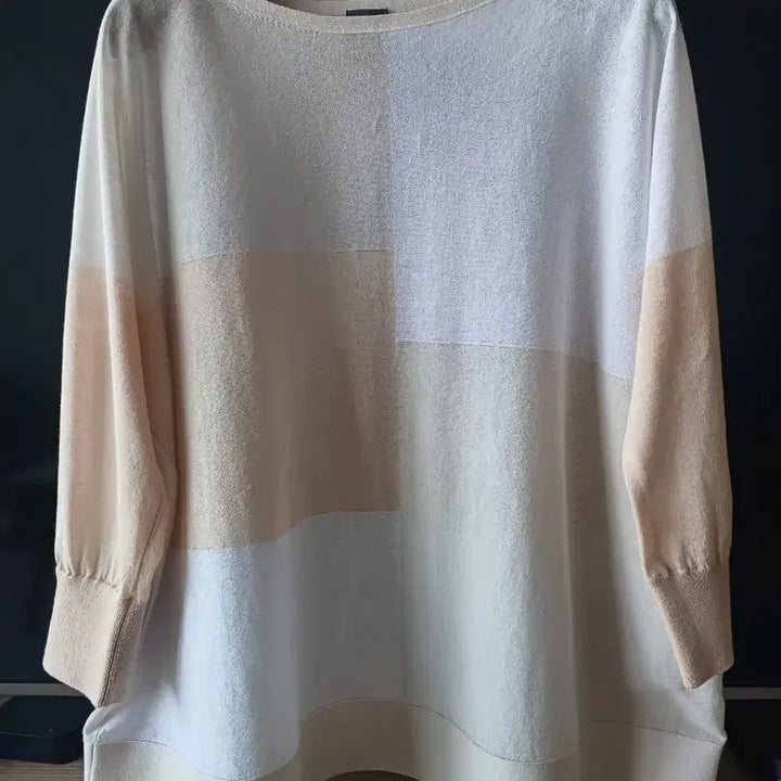[BUNJANG] Lorena Antoniazzi Colorblock Knit Made in Italy / 로레나안토니아찌 배색 니트 이태리제품