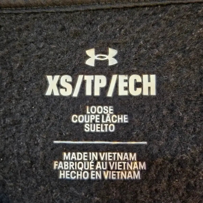 [BUNJANG] Under Armour 19 Logo Hoodie Black/Beige / <만원빈티지>언더아머 나인틴 후드티 블랙/베이지