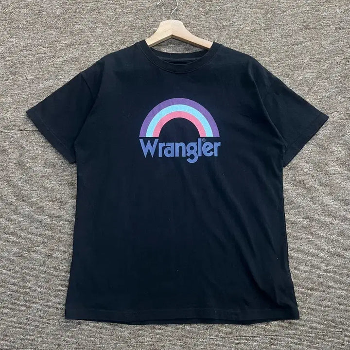 [BUNJANG] Wrangler Sunrise T-Shirt Black / 랭글러 선라이즈 반팔티 블랙 Free