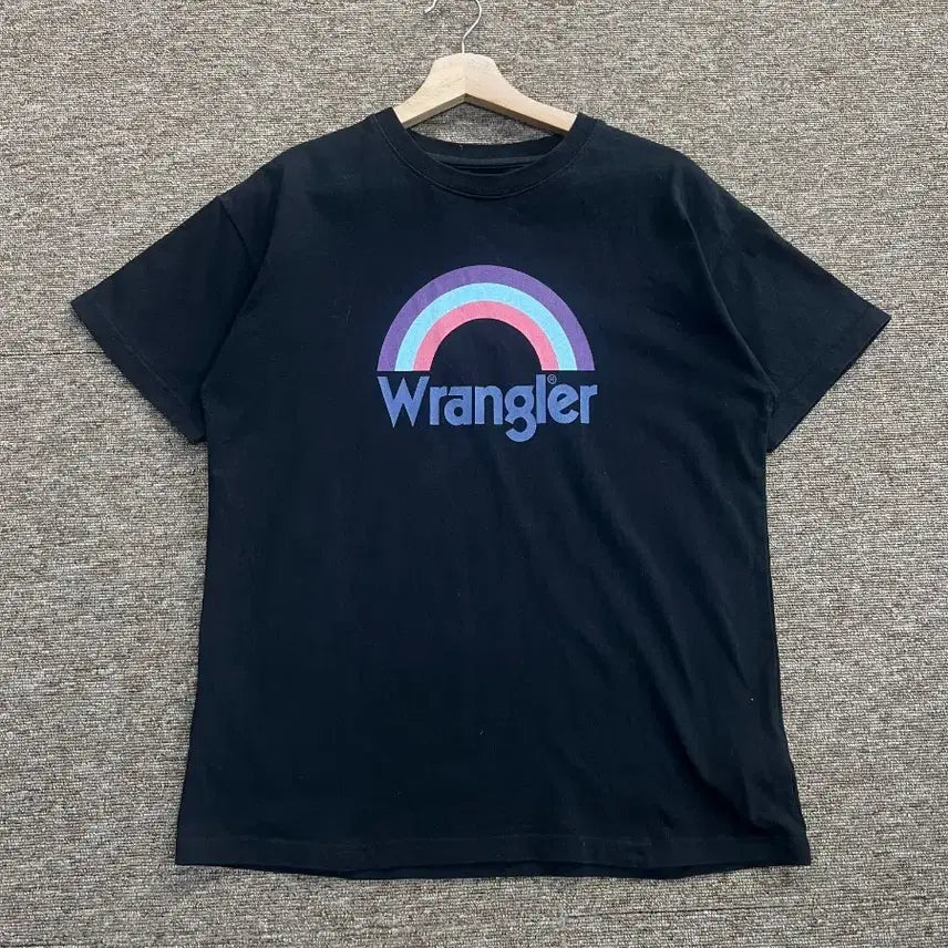 [BUNJANG] Wrangler Sunrise T-Shirt Black / 랭글러 선라이즈 반팔티 블랙 Free