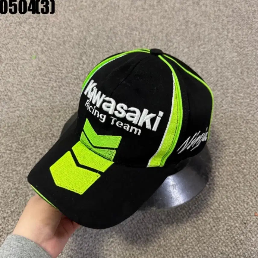 [BUNJANG] Kawasaki Racing Team Baseball Cap / 가와사키 레이싱팀 볼캡 모자
