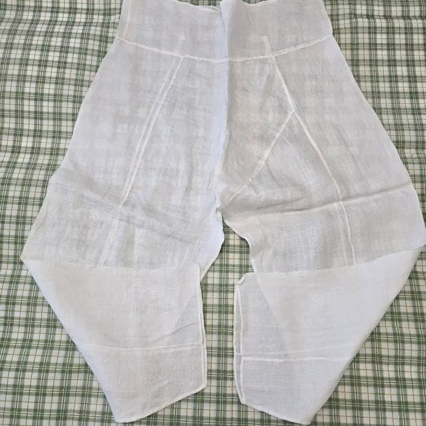 [BUNJANG] Linen Blend Trousers / 67ㅡ모시 바지ㅡ허리선부터  기장 ㅡ98
