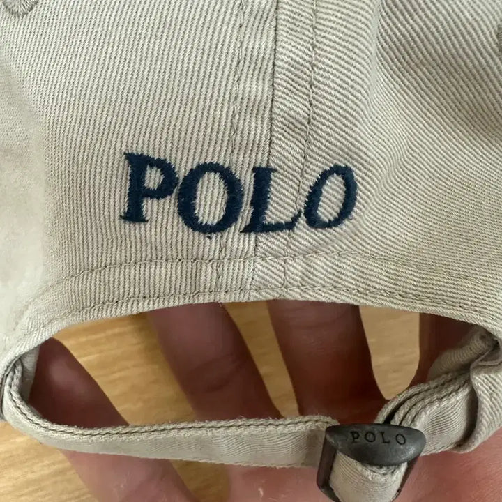 [BUNJANG] Polo Ralph Lauren Beige Cotton Baseball Cap / 폴로 랄프로렌 베이지 볼캡