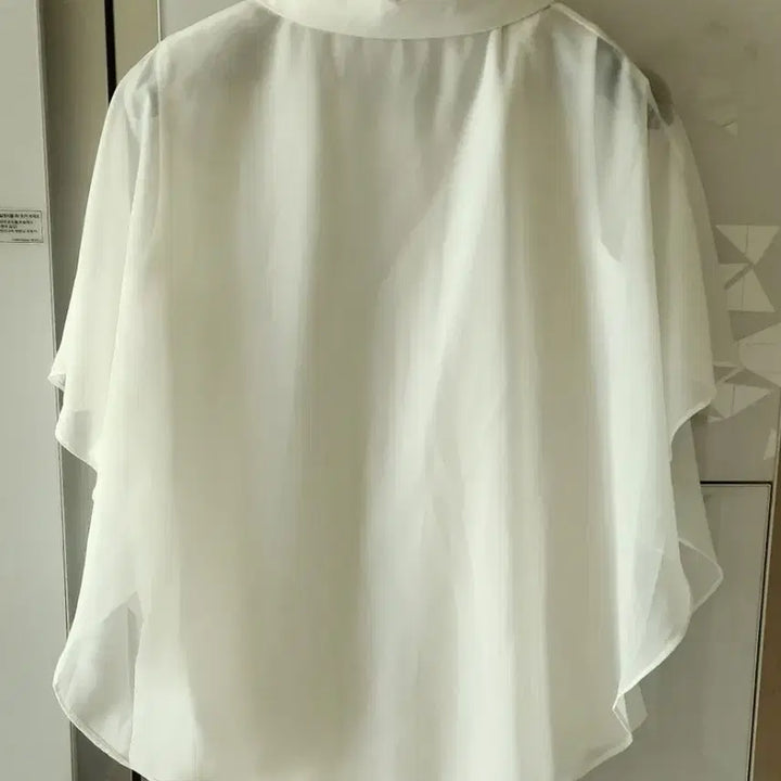 [BUNJANG] Kara Wing Shirring Chiffon Blouse / 카라 //날개서링쉬폰블라우스