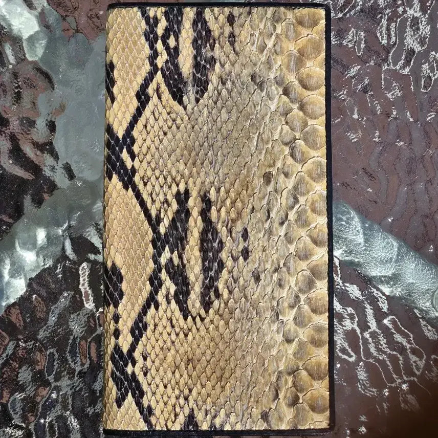 [BUNJANG] Cheloni Real Python Italian Leather Long Wallet / Cheloni(켈로니) 리얼 파이톤 이태리 가죽 장지갑 - 소장급**