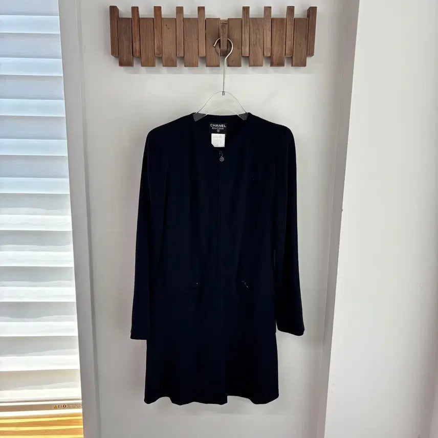 [BUNJANG] Chanel Navy Zip-Up Dress / 샤넬 네이비 집업 원피스 드레스