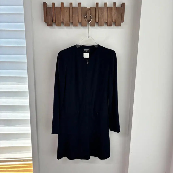 [BUNJANG] Chanel Navy Zip-Up Dress / 샤넬 네이비 집업 원피스 드레스