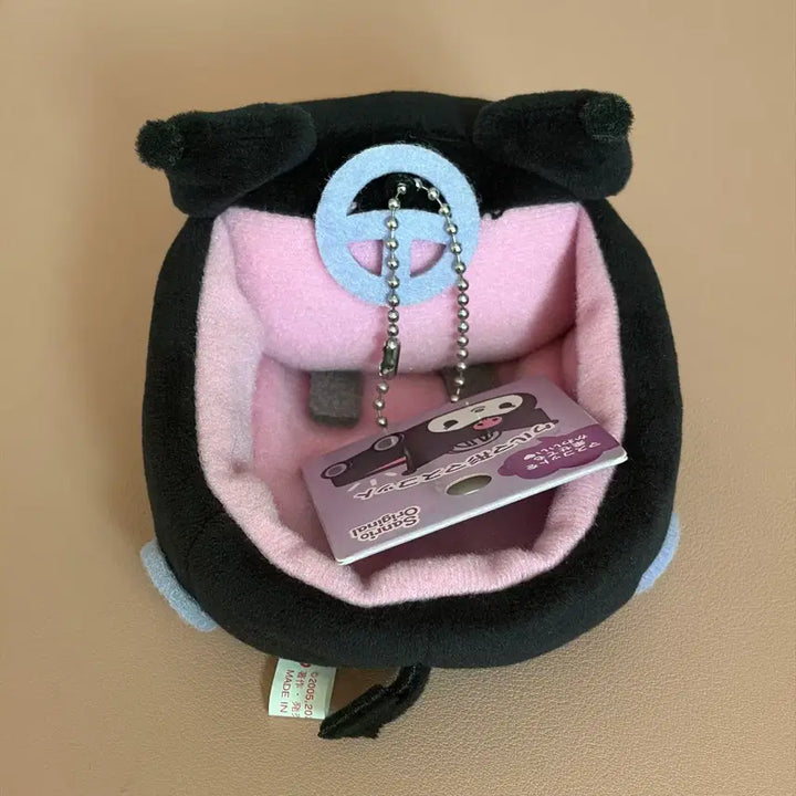 [BUNJANG] Sanrio Kuromi Mini Car Mascot Holder Plush / 산리오 쿠로미 미니 자동차 마스코트 홀더 인형(택o)