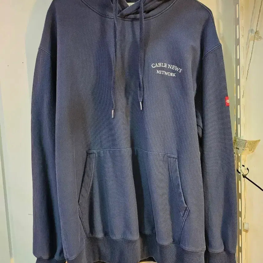 [BUNJANG] Andersson Bell Cable News Hoodie Navy / <만원빈티지>앤더슨벨 케이블뉴스 후드티 네이비