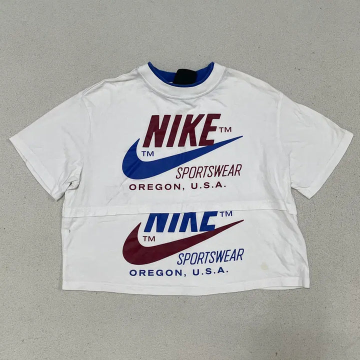 [BUNJANG] Nike Sportswear Icon Clash Cropped T-Shirt / M 나이키 스포츠웨어 아이콘 클래시 크롭 반팔티셔츠 0427