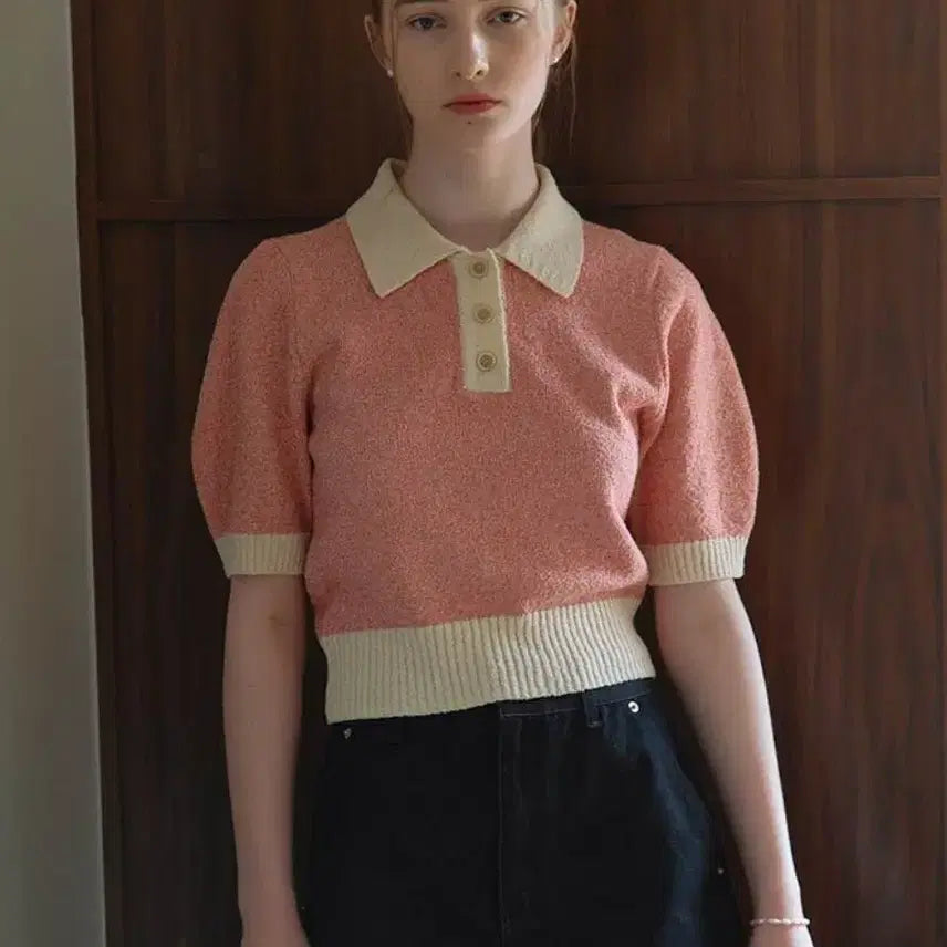 [BUNJANG] ON&amp;ON Boucle Collar Knit (55 Size) / 온앤온 부클 카라 니트