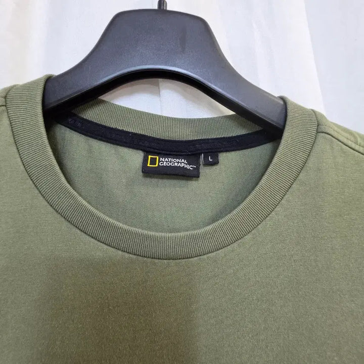 [BUNJANG] National Geographic Unisex Short Sleeve T-Shirt Khaki Size 100 / 내셔널지오그래픽남녀 반팔 티셔츠 카키색100