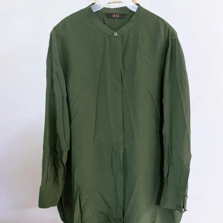 [BUNJANG] Daks 100% Silk Loose Fit Mandarin Collar Blouse / 몽빈티지(66)닥스여자견100%루즈핏차이나카라블라우스