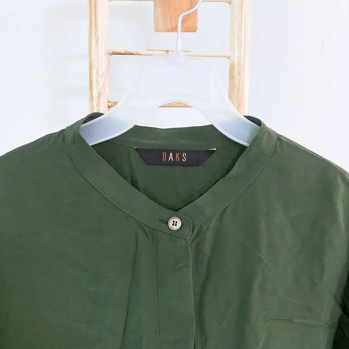 [BUNJANG] Daks 100% Silk Loose Fit Mandarin Collar Blouse / 몽빈티지(66)닥스여자견100%루즈핏차이나카라블라우스